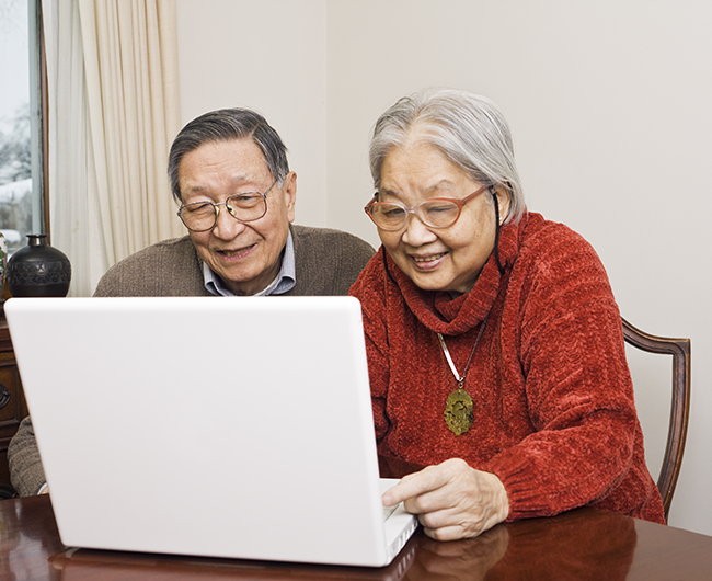 couple on laptop