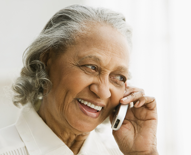 woman on phone