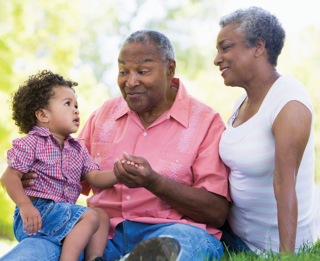 grandparents and grandchild