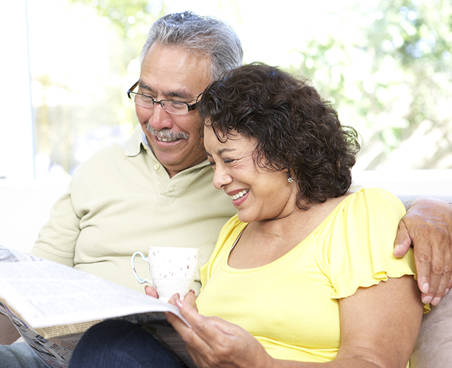 couple reading together