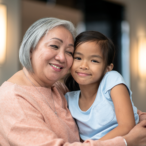 grandmother and granddaughter